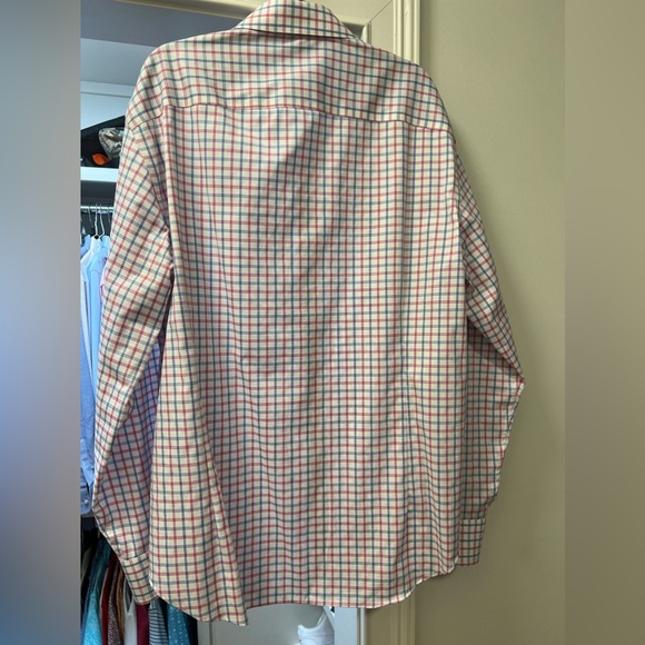 Edgar’s window pane button up casual shirt. Spread collar regular cuff. XL - Picture 3 of 4